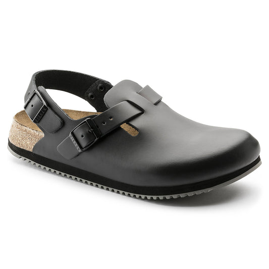 Birkenstock Tokio SL Super-Grip Natural Leather in Black (61194)