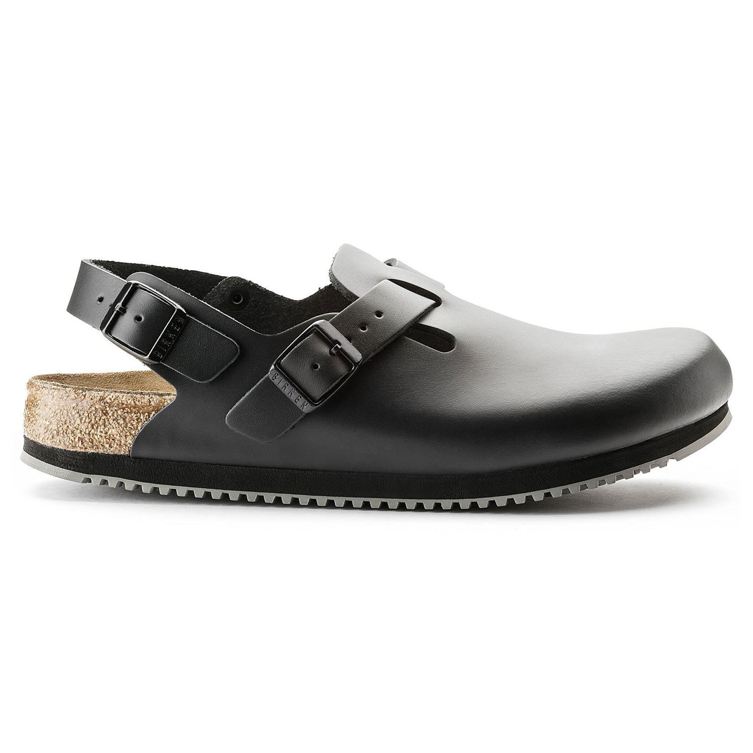 Birkenstock Tokio SL Super-Grip Natural Leather in Black (61194)
