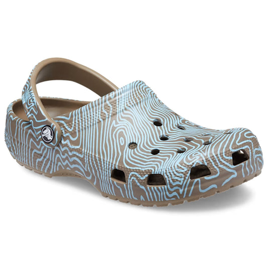 Crocs Classic Topographic Clog 208263 Khaki Multi