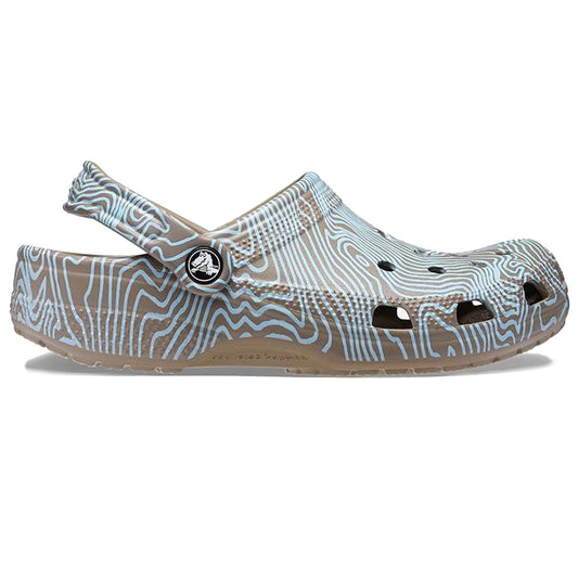 Crocs Classic Topographic Clog 208263 Khaki Multi
