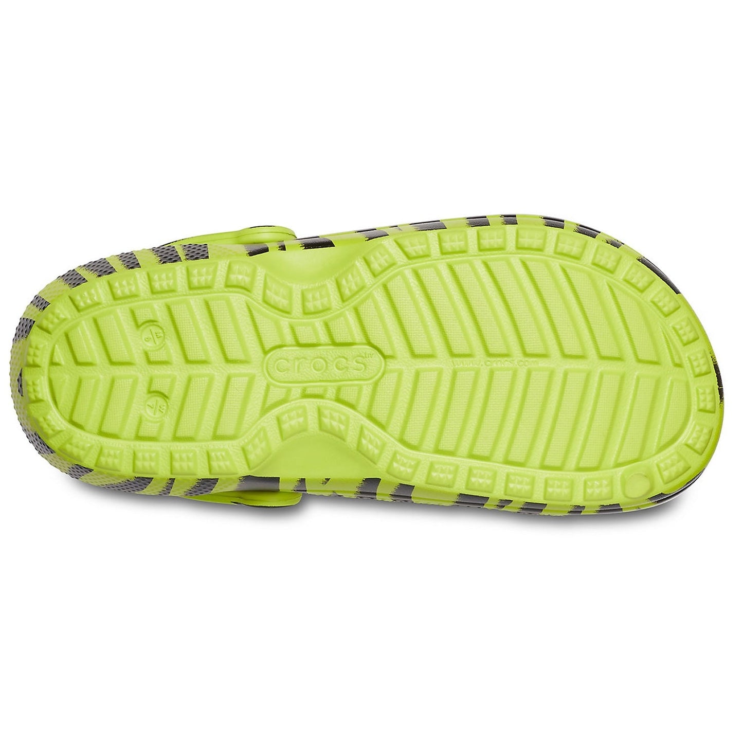 Crocs Classic Lined Animal Print Clog Lime Punch/Black