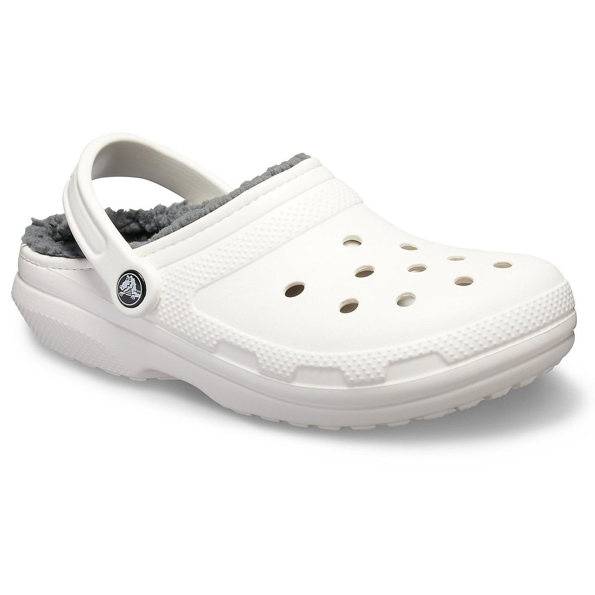 Crocs Classic Lined Clog (203591) - White/Grey