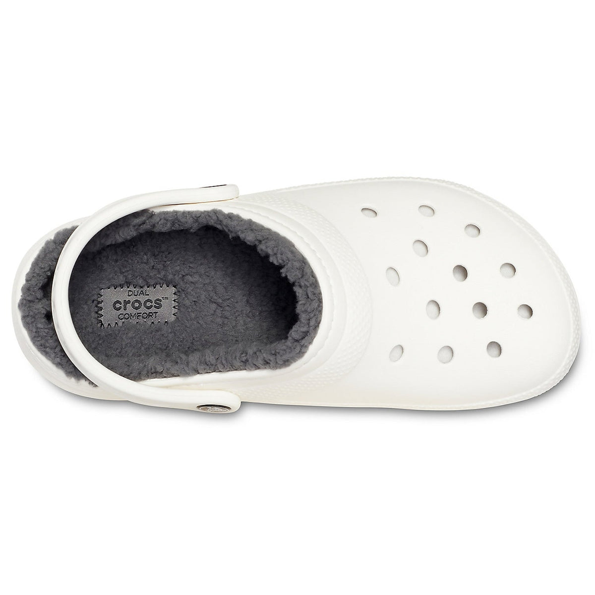 Crocs Classic Lined Clog White/Grey