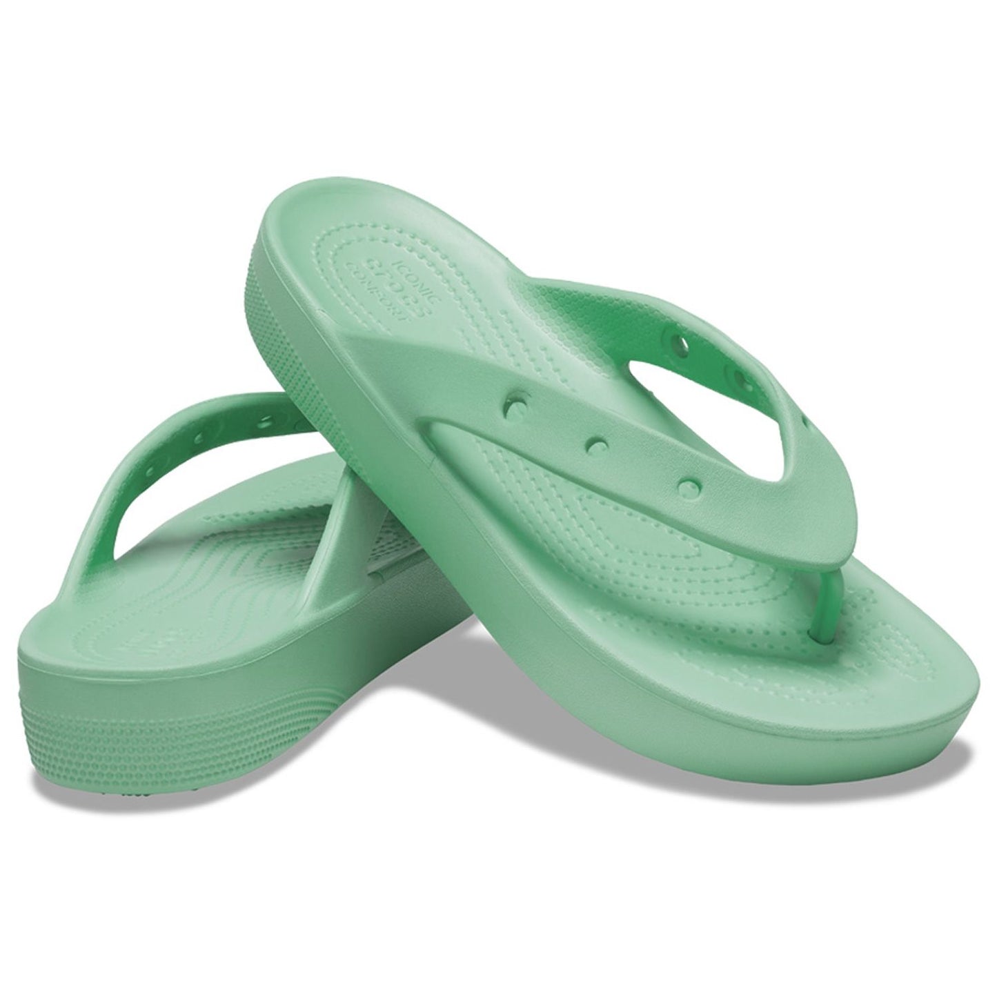 Crocs Classic Platform Flip (207714) - Jade Stone