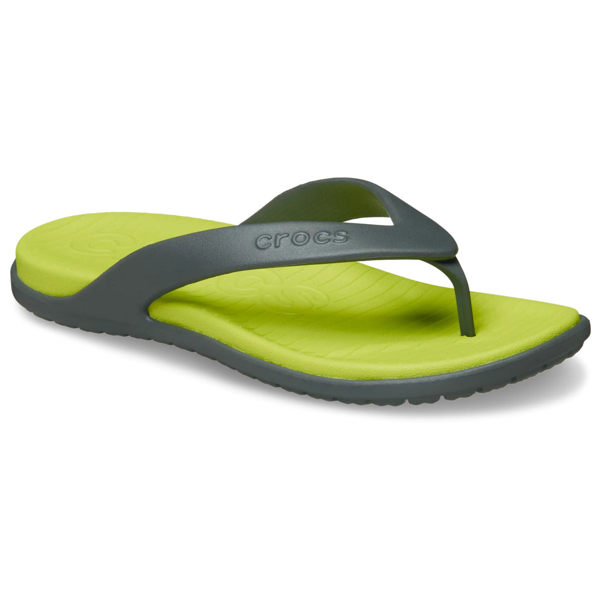 Crocs Coast Flip (212035) - Slate Grey/Citrus