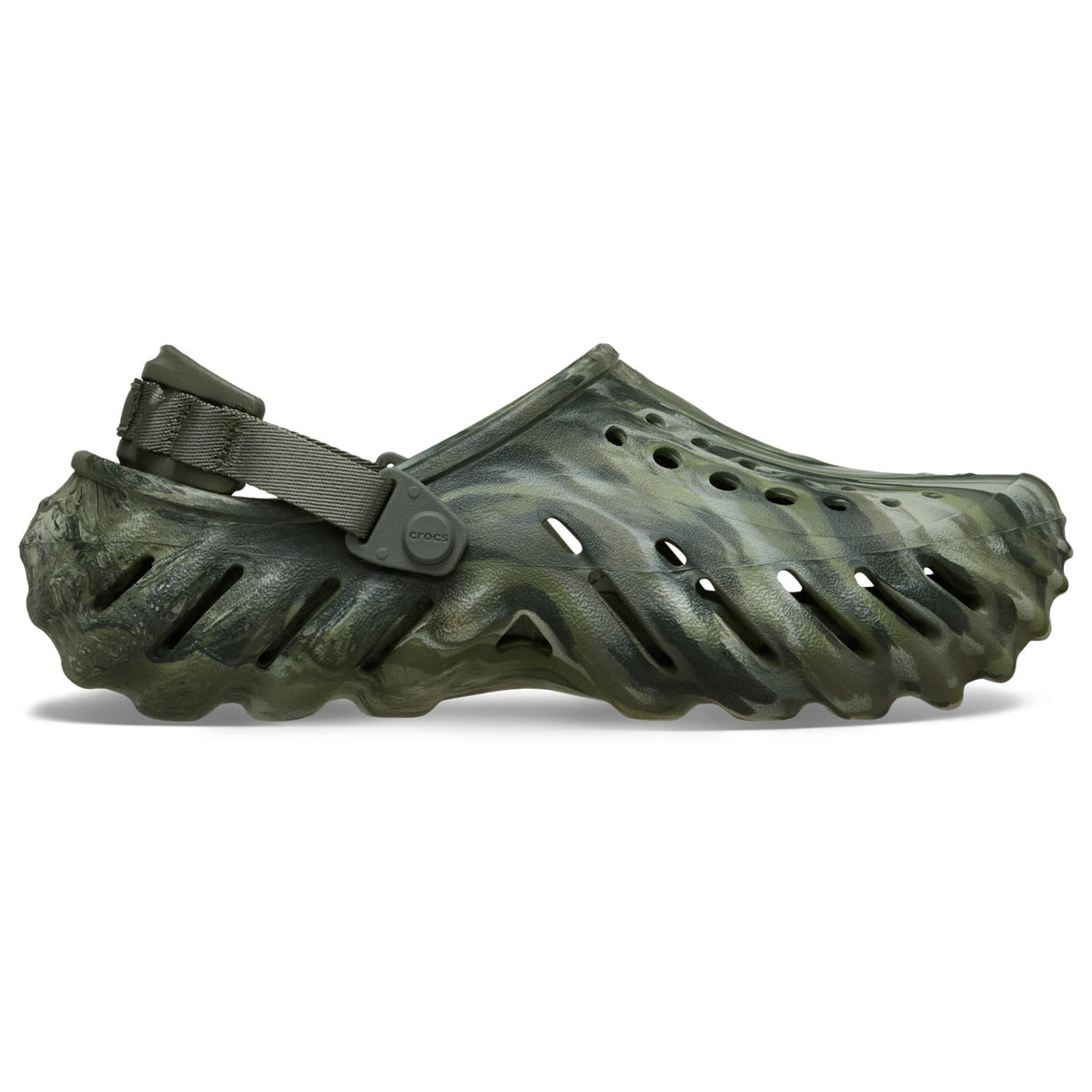 Crocs Echo Marbled Clog (208454) - Dusty Olive/Multi