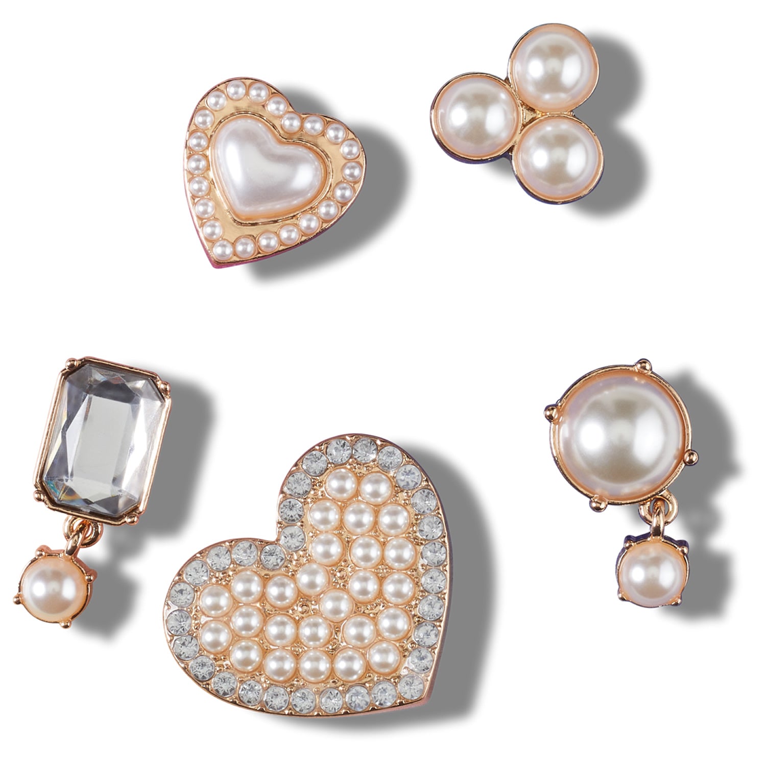 Crocs Jibbitz Pearly Hearts 5 Pack 10013257 – World of Clogs