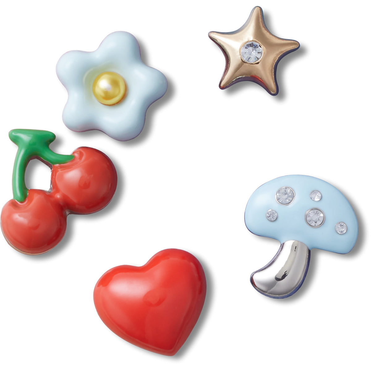 Crocs Jibbitz Puffy Metals 5 Pack