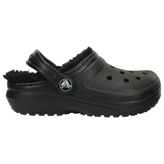 Crocs Classic Lined Kids Clogs 207010 Black/Black