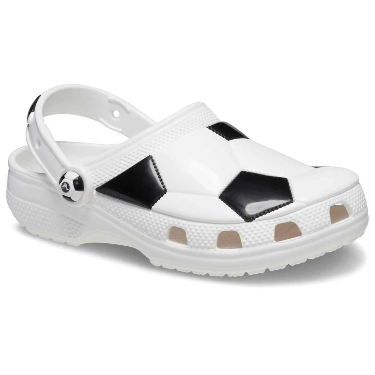 Crocs Classic Football Soccer Kids Clog (210157) - White/Black
