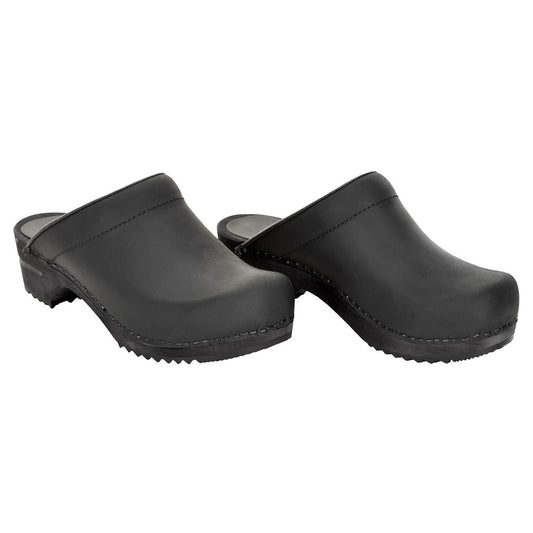 Sanita Chrissy Wooden Clogs in Black (1200009)