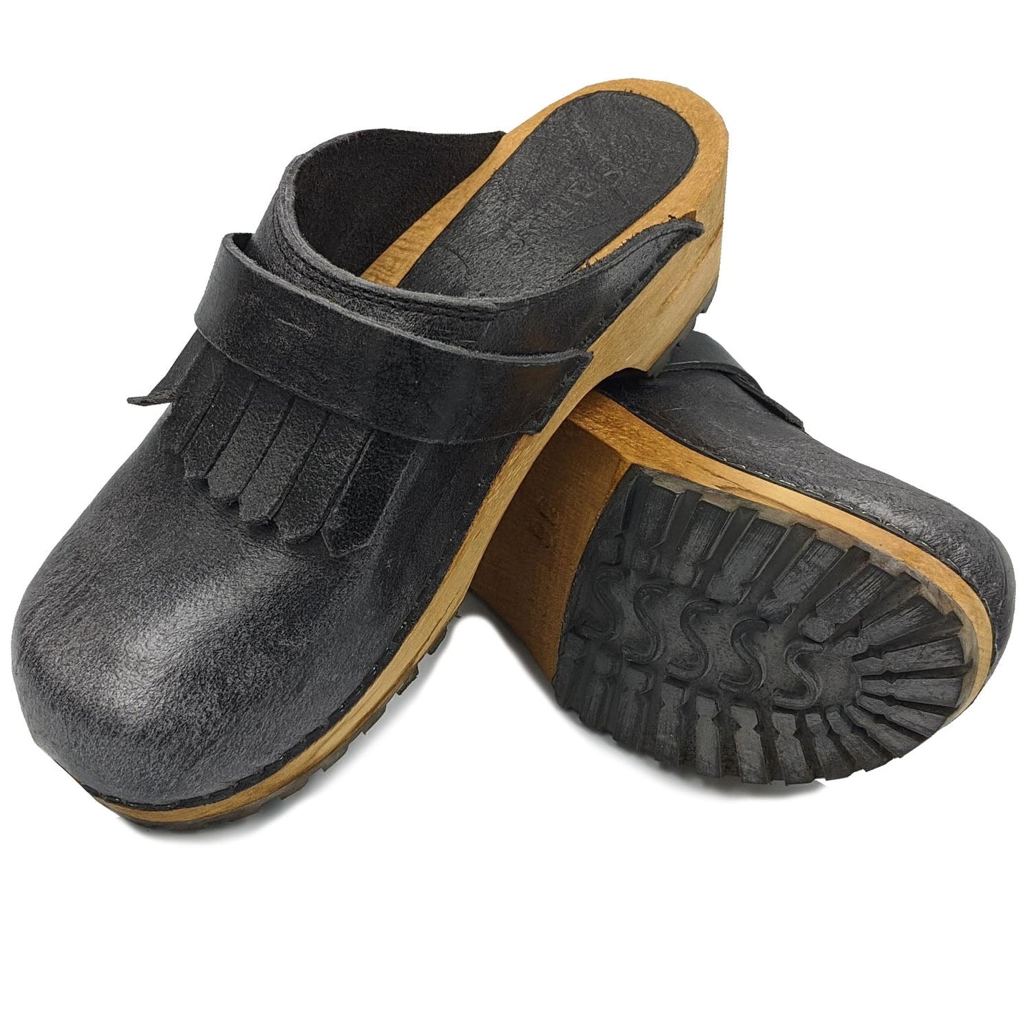 Sanita Larna Vintage Clogs in Black