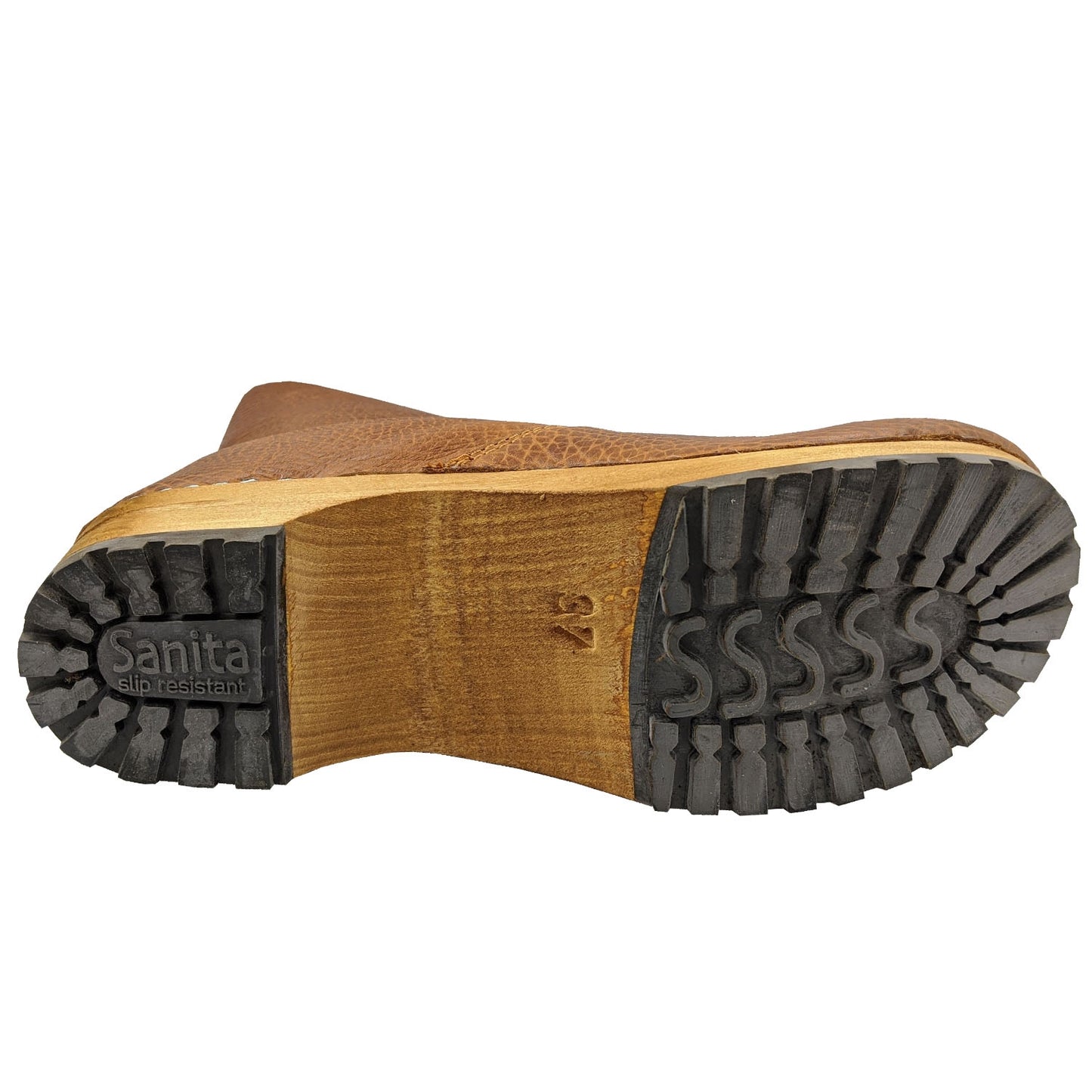 Sanita Puk Milled Leather Clog Boots (456451)