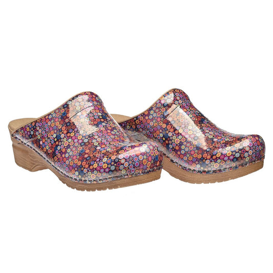 Sanita Illo Sixties Style Clogs in Burned Orange (477647)