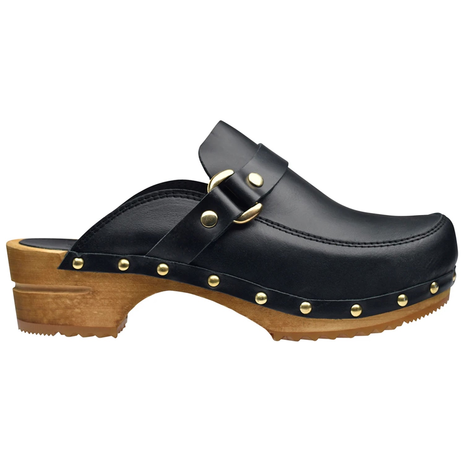 Sanita Women's Caroline Clogs - Wooden Sole Open Back Fur Clogs For Spring & Summer