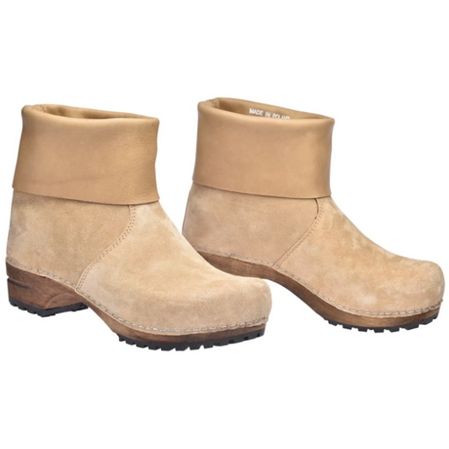 Sanita Sussi Roll-top Clog Boots Nature 477110