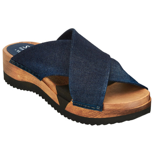 Sanita Clearance Tilka Vegan Flexible Denim Sandals in Navy (472923)