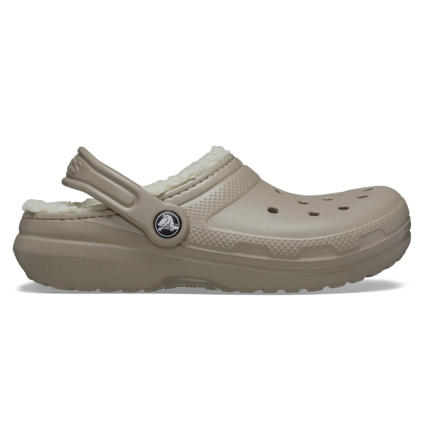 Crocs Classic Lined Kids Clogs (207010) - Mushroom/Bone