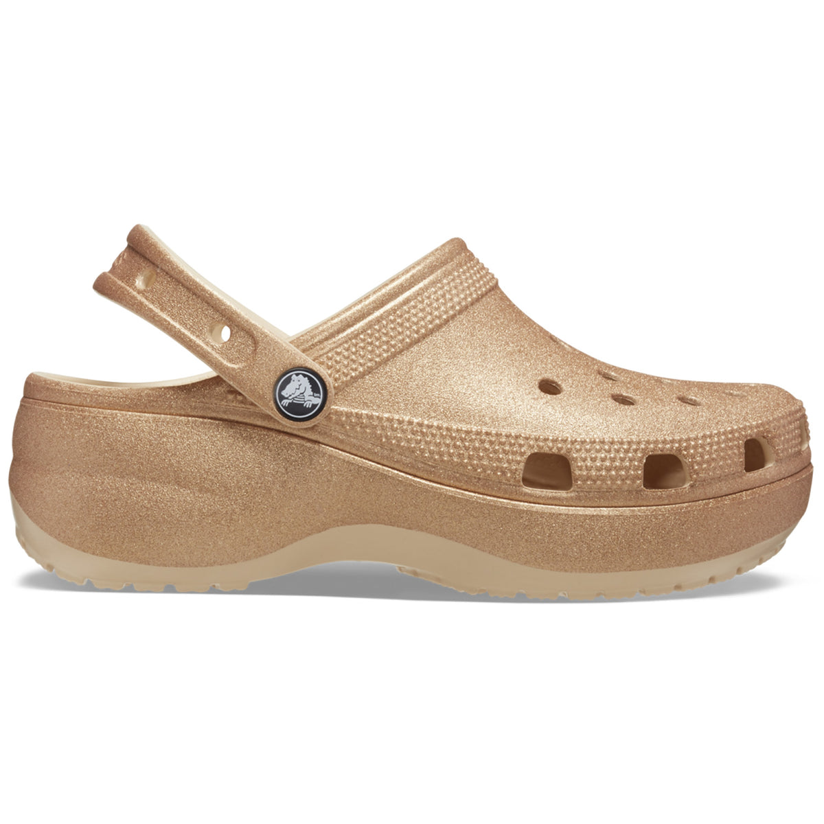 Crocs Classic Platform Glitter Clog 207241 Shiitake – World  display picture 3