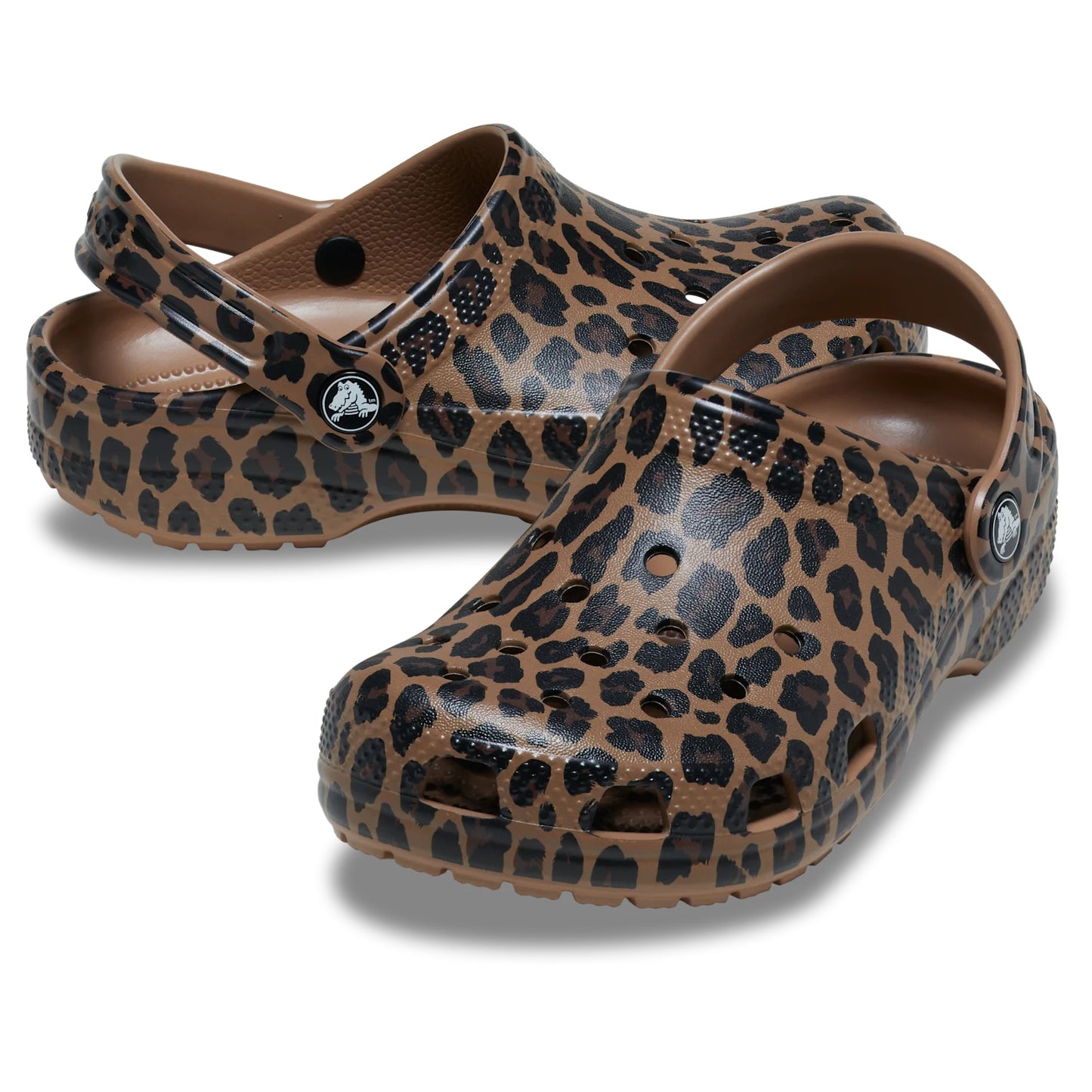 Crocs Classic Animal Kids Clogs (211881) - Sepia/Leopard