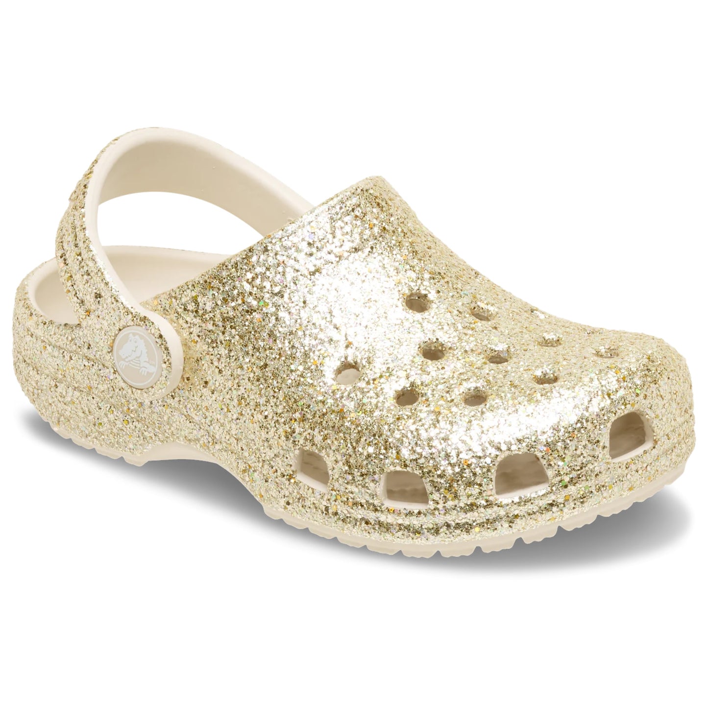 Crocs Classic Chunky Glitter Kids Clogs (211939) - Sandstone
