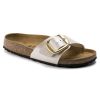 Birkenstock Madrid Big Buckle Narrow in Graceful Pearl White 1015279 ...