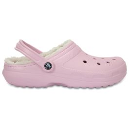 Pink fleece crocs new arrivals