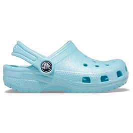 Crocs Classic Glitter Kids Clogs Ice Blue World of Clogs